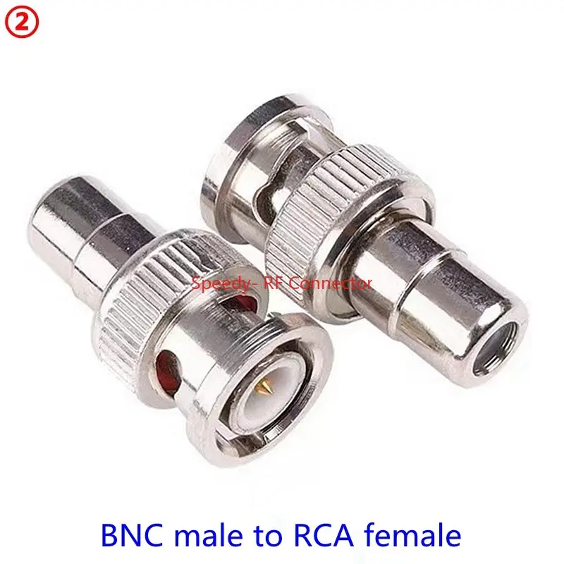 2-10Pcs Q9 BNC To RCA AV Male Female Straight Connector RCA  AV To BNC Male Female for CCTV Video High Quality Fast Delivery