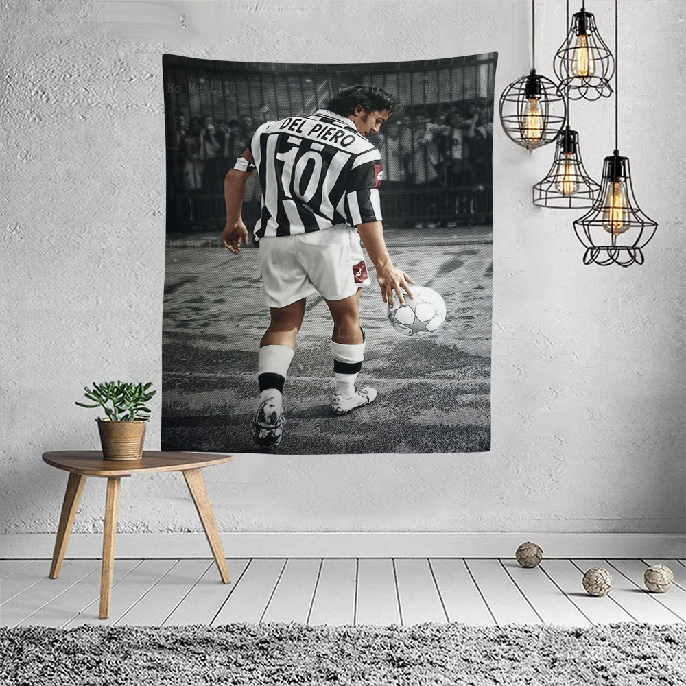 Soccer Stars Alessandro Del Piero Greatest Player Football Athletes Mes-Si Sports Aesthetics Poster Wall Hanging Tapestry