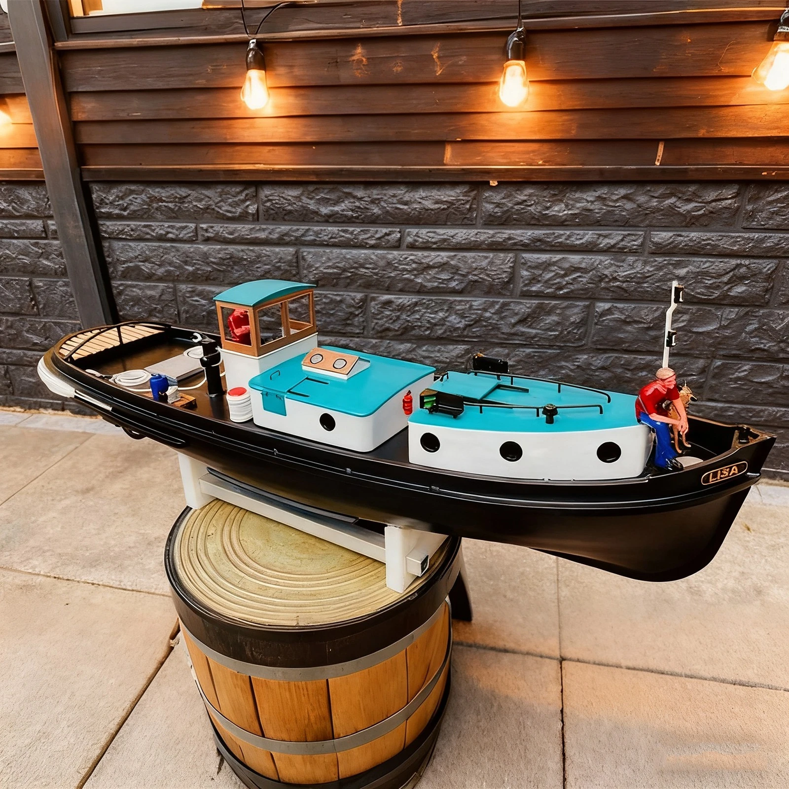 

RC Корабли 73 см Голландский канал Буксир с дистанционным управлением Высокоточный 3D-печатный формовочный RC Schiffe Модель Комплект Корабль Игрушка