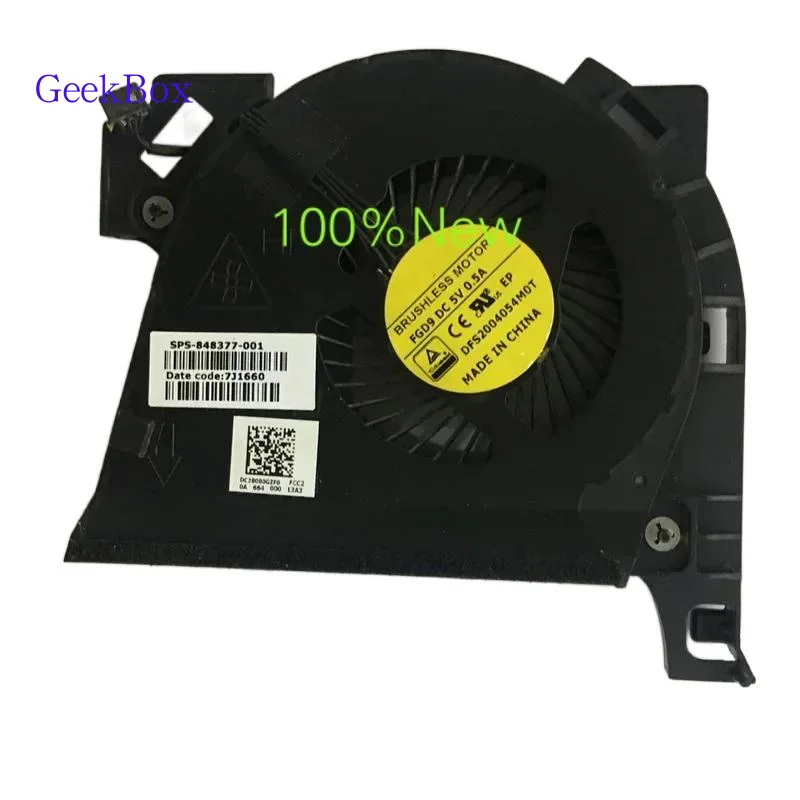 مروحة تبريد وحدة المعالجة المركزية GKNEW ومروحة وحدة معالجة الرسومات لجهاز HP ZBOOK 17 G3 848378   -001 848377   -001 FGD9 FGDN DC5V 0.5A