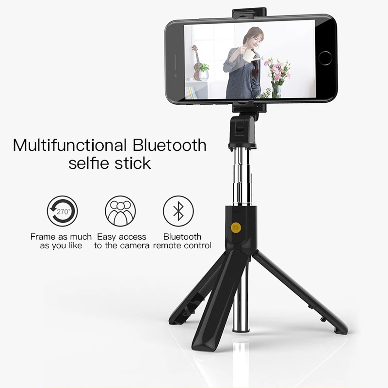 Selfie Stick Phone Holder Lengthened Tripod Live Broadcast Support All Mobile Phones Bluetooth Remote Control For TikTok Vlog