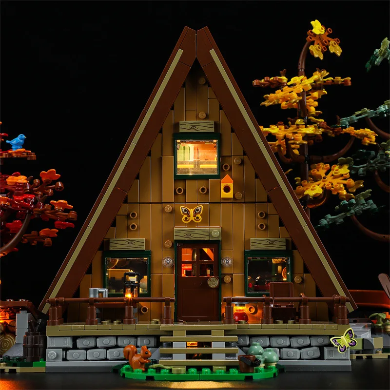 Lighting Set For 21338 A-Frame Cabin Ideas Creator Not Include Building Blocks (Only Led Light Kit)