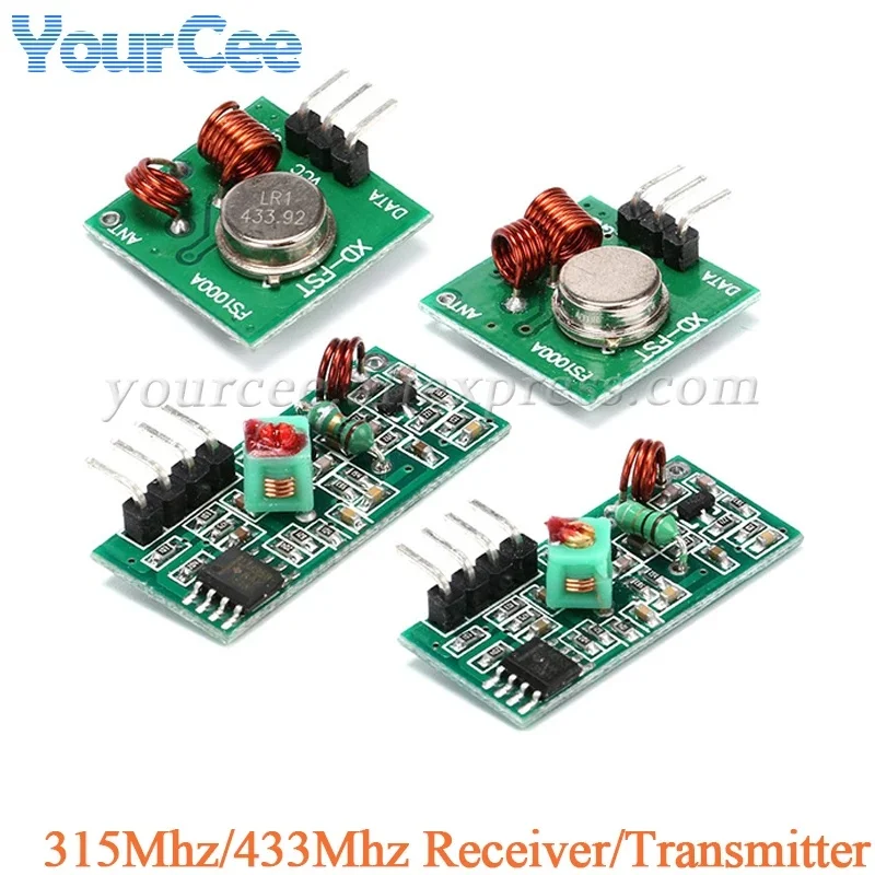 10pcs/1pc 315Mhz 433Mhz RF Wireless WIFI Transmitter and Receiver Board Module for Arduino/ARM/MCU WL