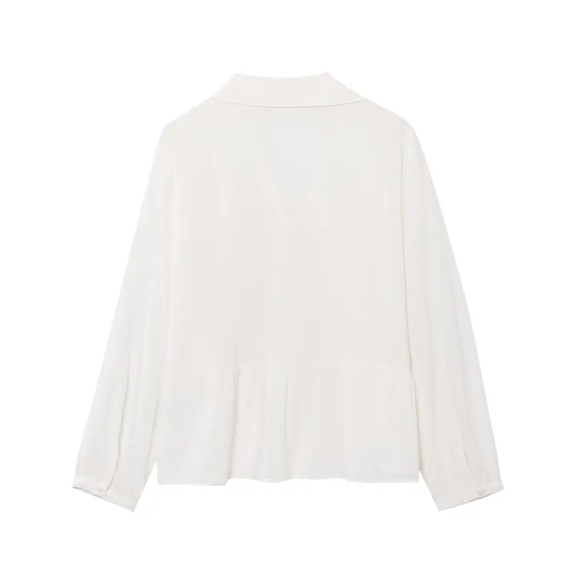 2025年夏新作 レディース リネン混紡 ホリデースタイル 長袖 襟付きシャツ 多機能 ルーズフィット レギュラー丈 プレミアム品質