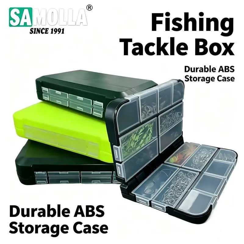 Small accessory portable storage box, lure bait fishing tackle box, micro-tool hook parts box