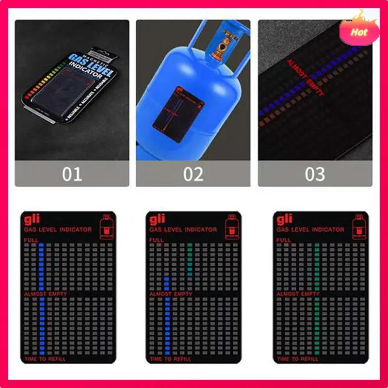 

ABYP 4 шт. практичный индикатор уровня топливного бака с пропаном, магнитный манометр, ручка для измерения температуры бутылки каравана