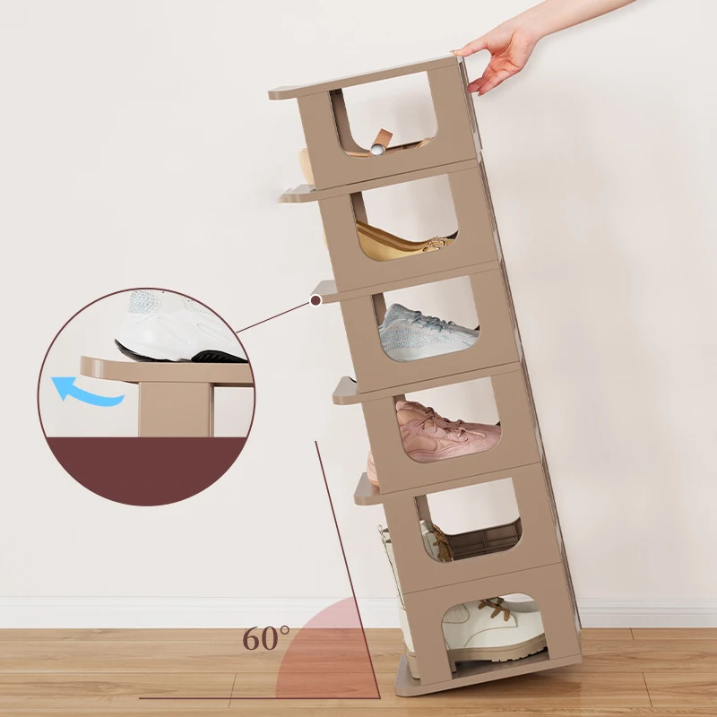 Multi-layer Dustproof Plastic Shoe Rack Organizer Household Assemble Shoe Rack for Hallway Dormitory Entrance Hall Furniture