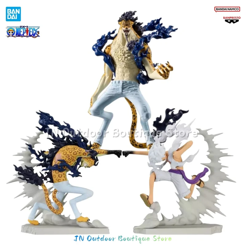 Figura Coleccionable de PVC de Anime One Piece de Banpresto, Luffy Rob Lucci Versión Awakening