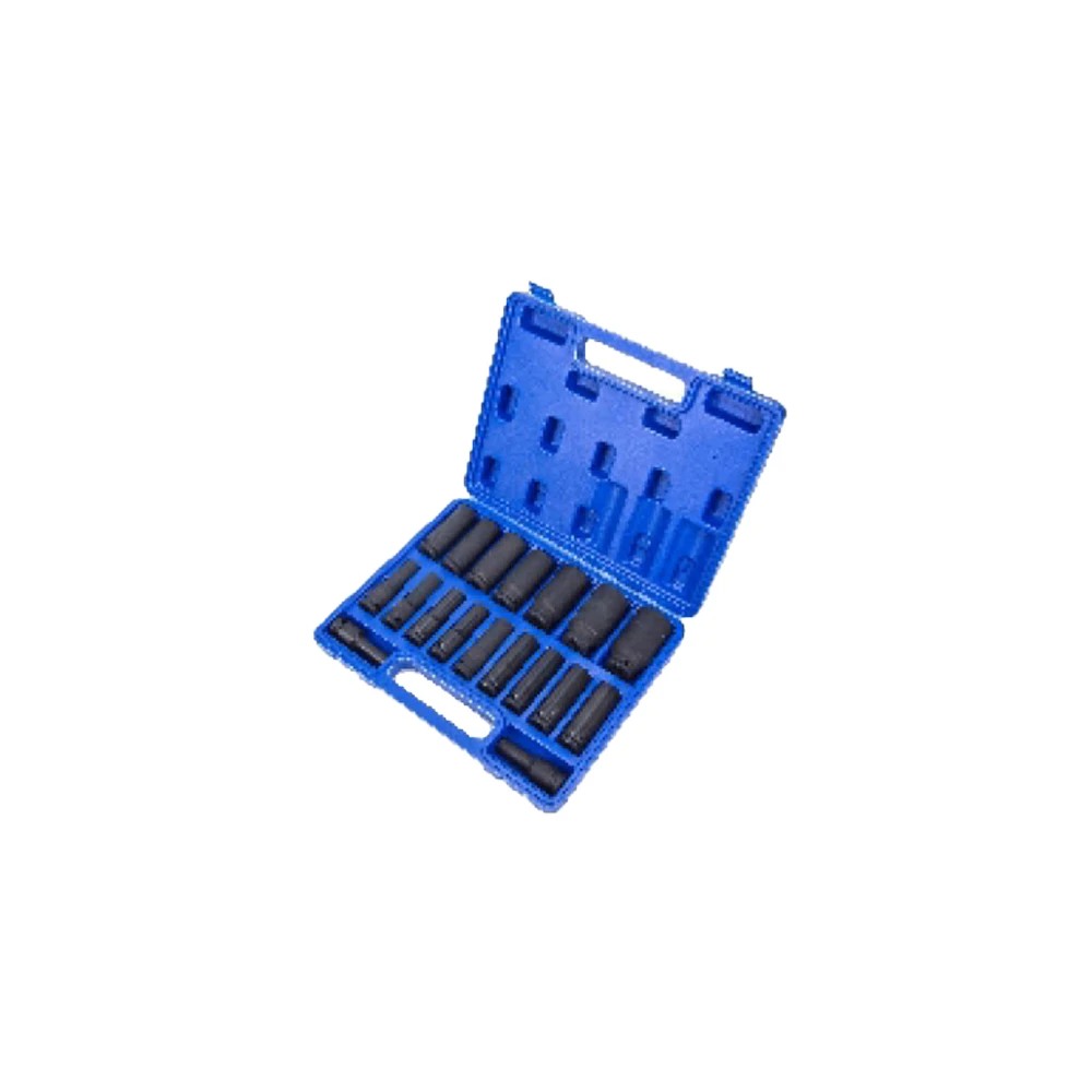 S180T, 18pcs 1/2"DR.78mmL Impact Socket Set  Multi Specification Automotive Repair Tire Pneumatic Gun Socket
