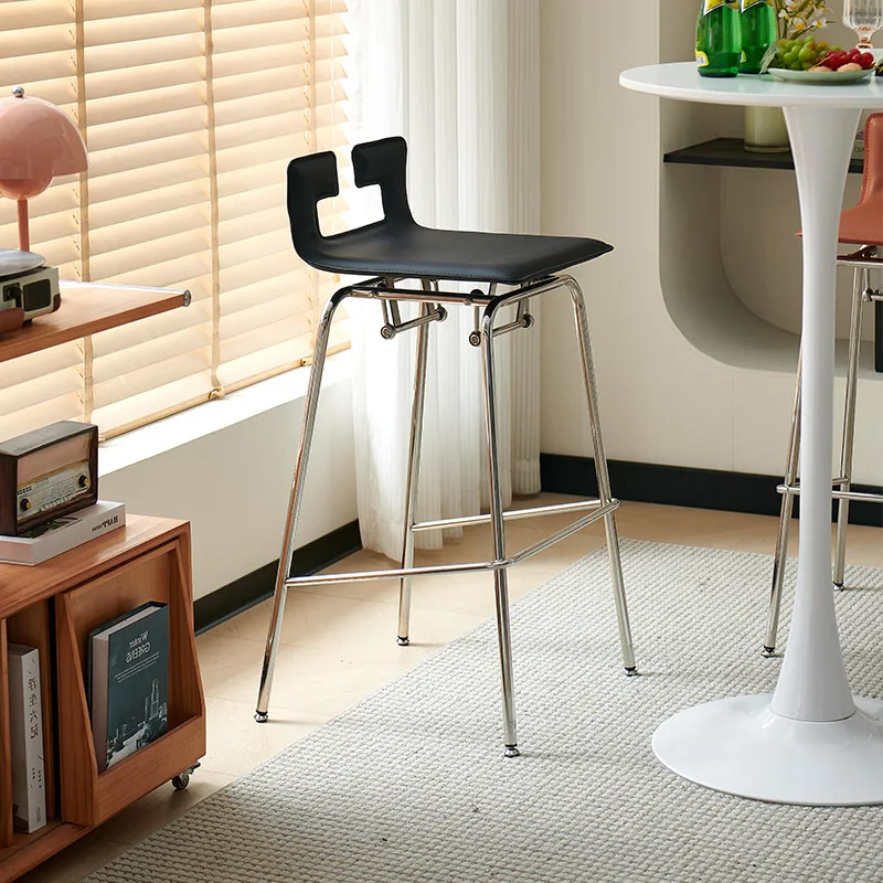 유럽 스타일 바 카운터 의자, 커피숍 바, 미니멀리스트 및 캐어프리 바 의자, 가정용 레스토랑, 아일랜드 테이블, 하이 스툴