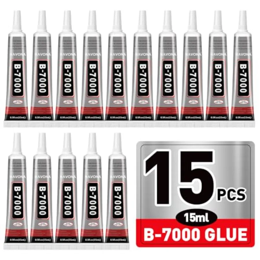 PCS ml B7000 Glue Clear with Precision Tip, Bedazzling Glue, Super Glues, Rhinestone Glue for Nail, Craft Glues, Jewelry Making