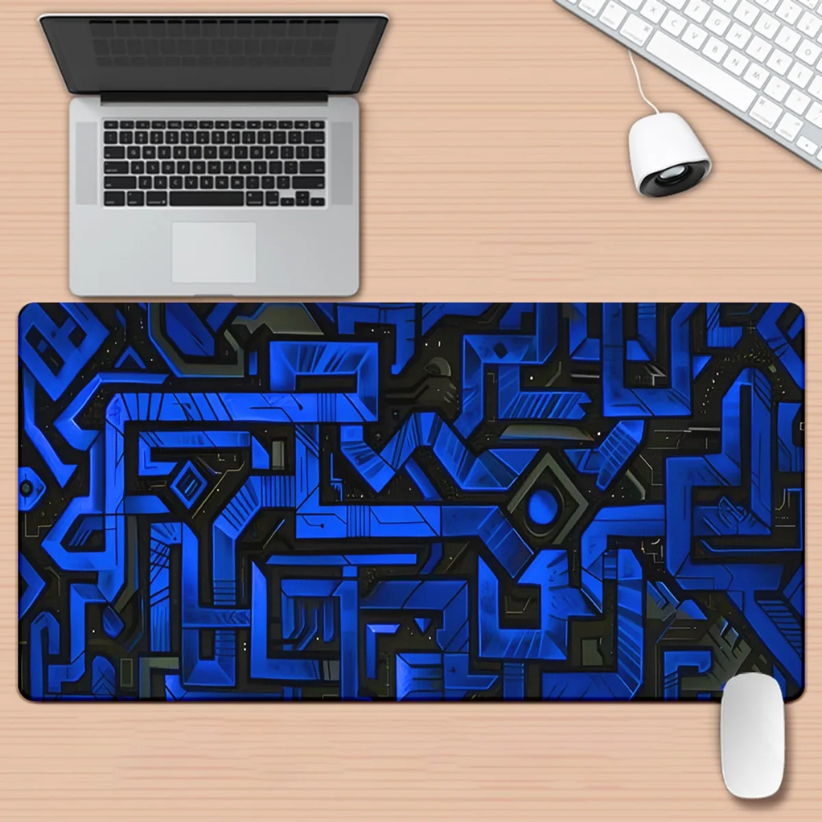 Brand Grid Line HD Printed Desk Pad XXL Multi Functional Iron Art Keyboard Gaming Mouse Mat Office PC Gamer Desk Mat