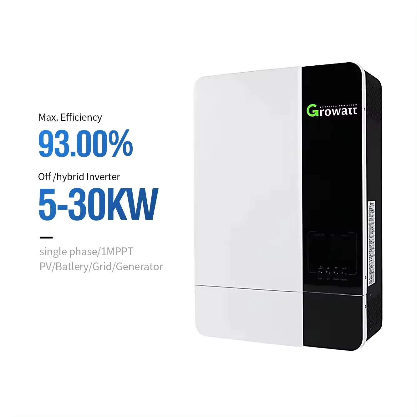 Growatt 48V Dc Spf 5000 Es Growatt Zonne-Energie Omvormer Growatt Spf-5000 Gromart Hybride Off Grid Omvormer Voor Zonnestelsel