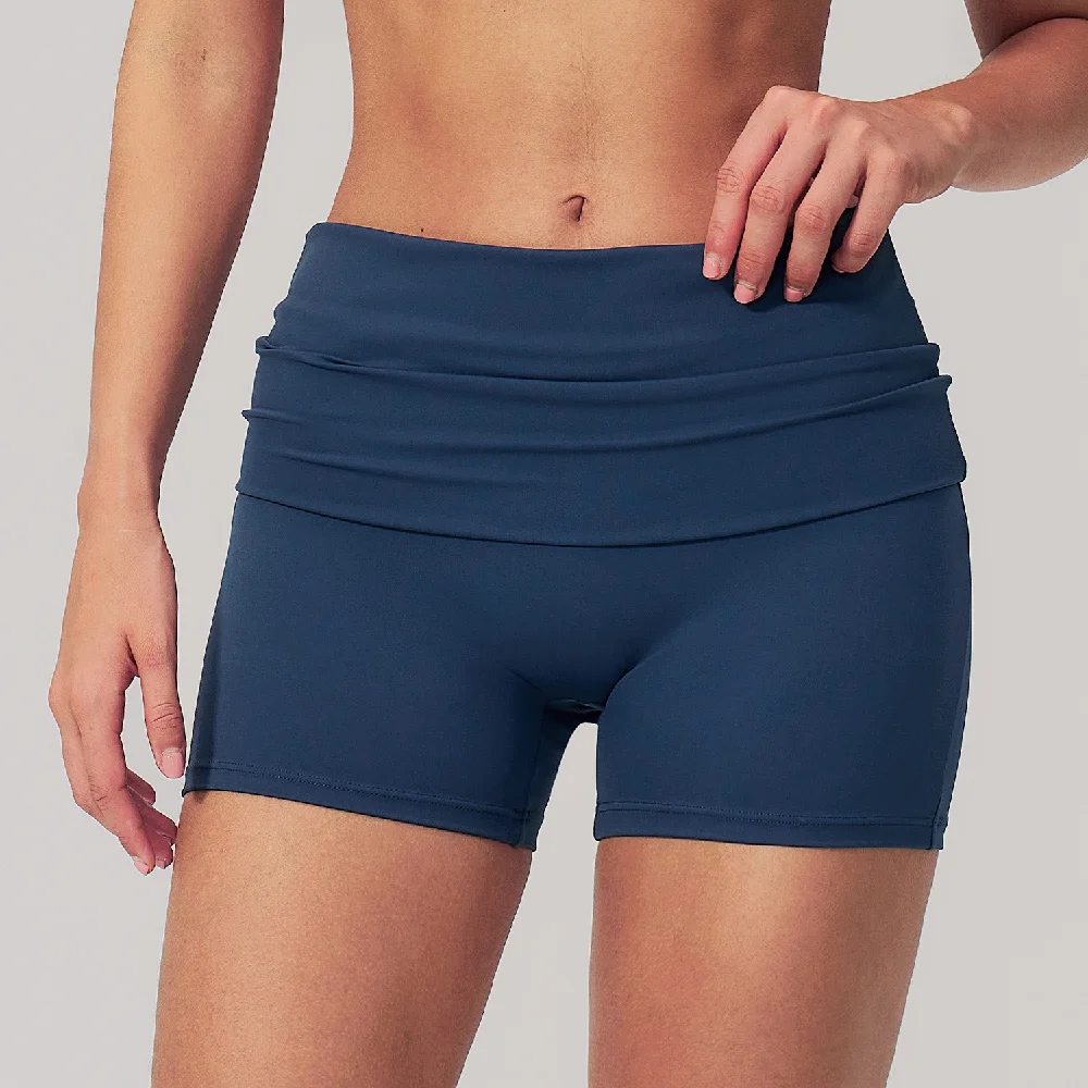 Gym Workout Yoga Shorts Women High Waist Fitness Short Tights Elastic Sport Cycling Shorts Female Breathable Workout Yoga Shorts