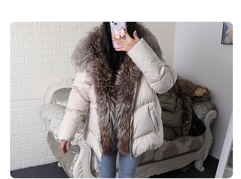 2026 MAOMAOKONG White Duck Down Jacket Winter Women