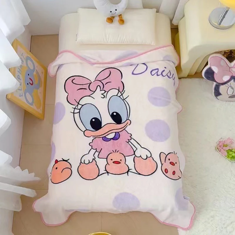 Stitch minnie lotso margarida winnie the pooh pato donald bonito impresso algodão lençóis dos desenhos animados cobertor de ar condicionado