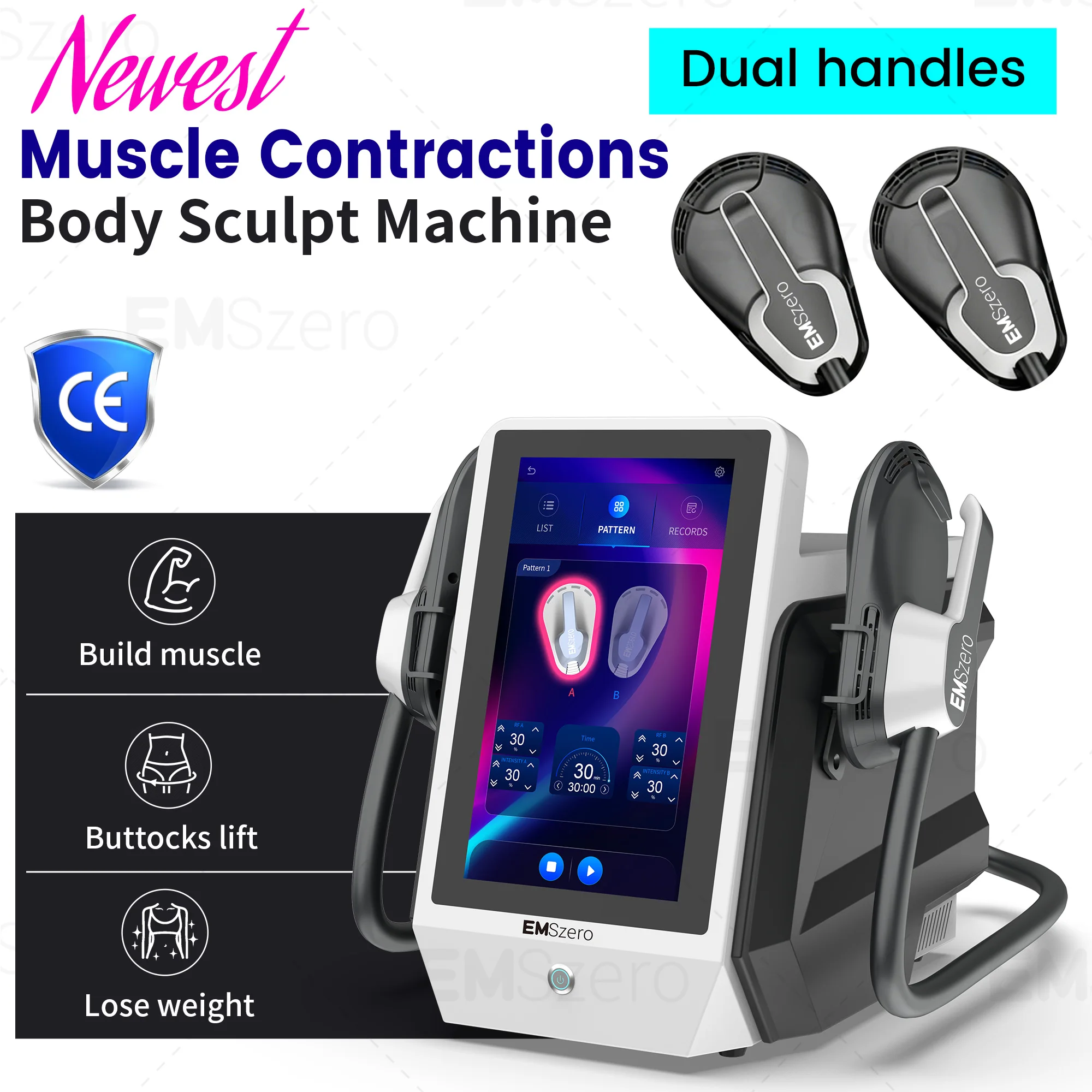 MYoslim Professional EMSNova  HIEMT RF Fat Loss Build Muscle Machine Muscle Stimulator EMS Body Slimming Muscle Buttock Toning