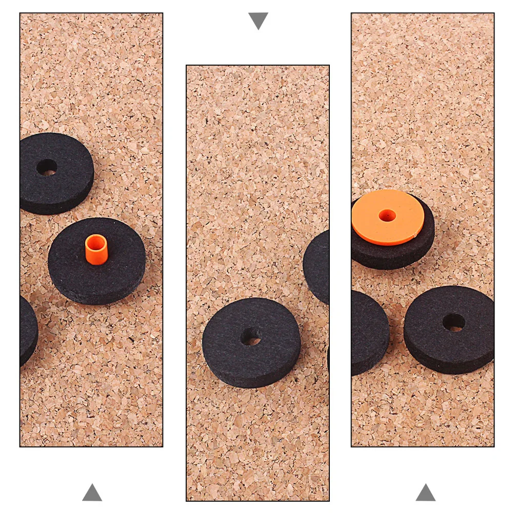 

7 Pcs Felt Combination Material Cymbal Washer Hi-Hat Clutch Portable Accessories Stand