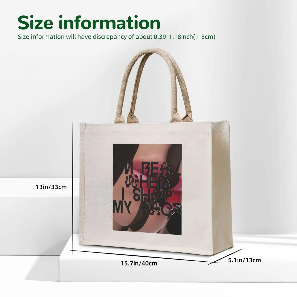 FACESHOPPING BLACK Tote Bag Big bag women reusable grocery bags shopper bag women canvas