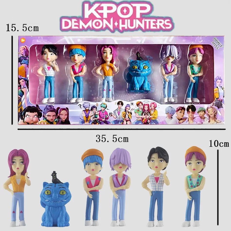 2026 جديد أنيمي KPop الشيطان هنتر دمية بولي كلوريد الفينيل لعبة رومي ميرا زوي شخصية قناع عمل الشكل حلية لعبة هدية الكريسماس #1