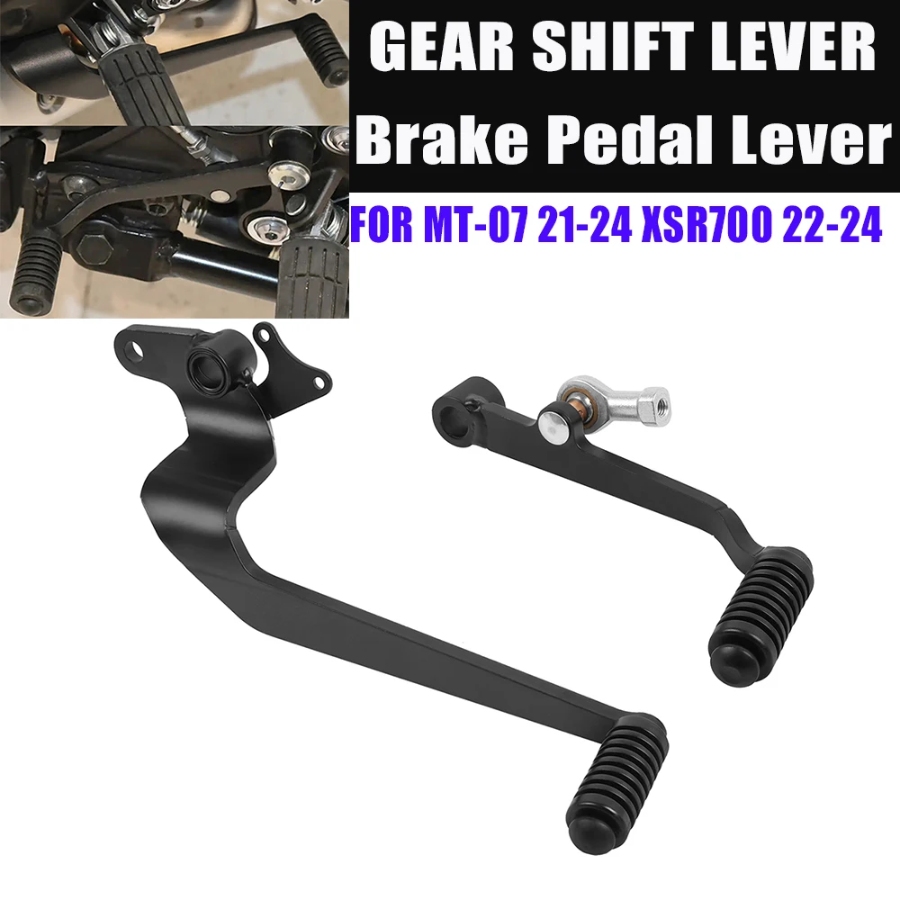 MT07 Gear Shift Pedal Lever For YAMAHA MT-07 MT 07 2021-2024 XSR700 XSR 700 2022-2024 Motorcycle Rear Brake Lever Foot Pedal