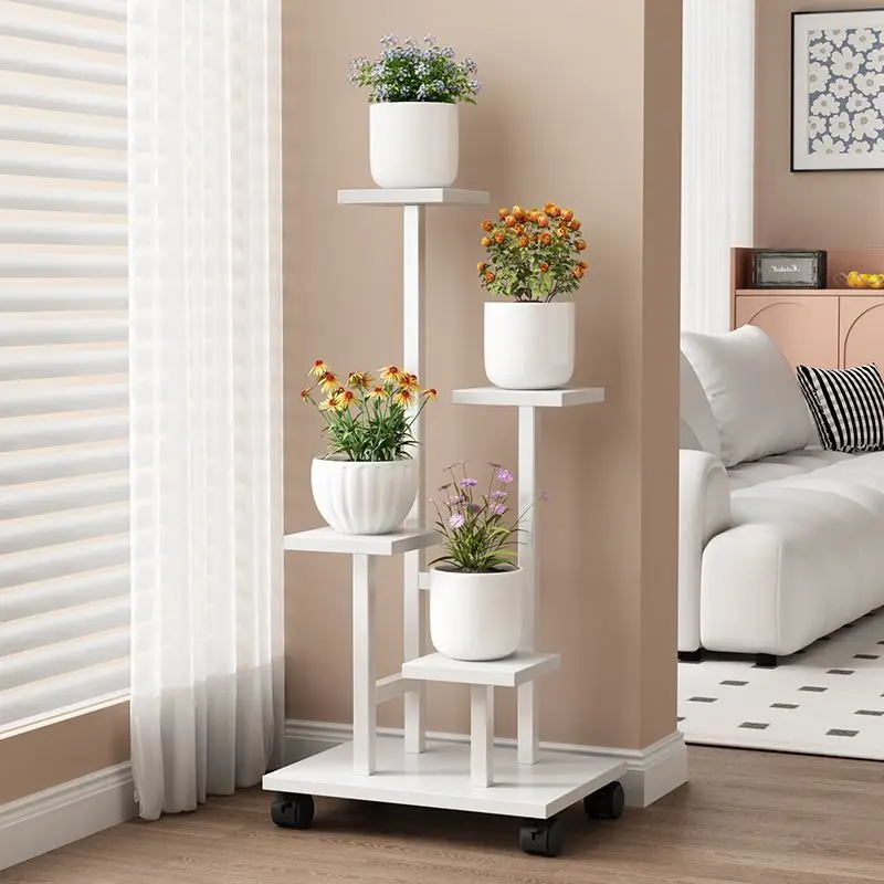 Plant Stand Stand For Flowers Wooden Storage Shelf 3/4 Tier Flower Shelf Planter Rack Indoor Display Stand Multiple Flower Pot