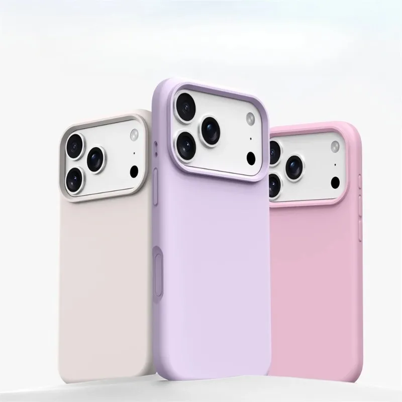 Liquid Silicone Magnetic for MagSafe Phone Case for IPhone17ProMax 16 15 14 13 17 Solid Color Skin Protection Soft Back Cover - view 6
