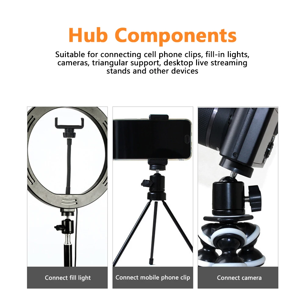 Camera Tripod Mini Ball Head Screw Tripod Mount 360 Rotating Mount Base Adapter for DSLR Camera Tripod Monopod Camcorder Stand