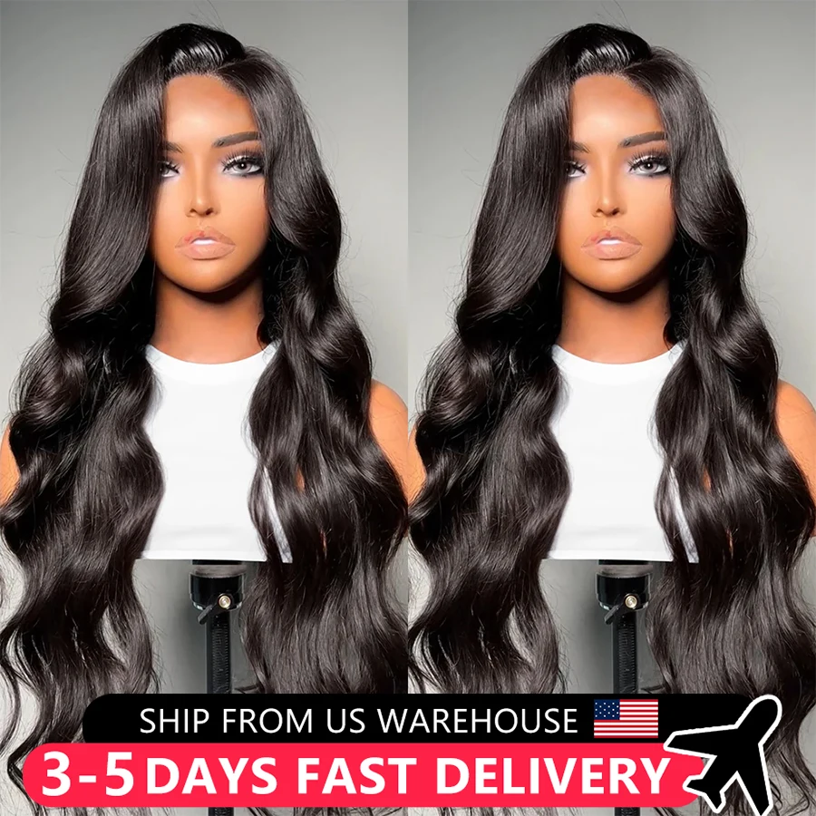 

Brazilian Curly Wigs Human Hair 13X4 HD Lace Frontal Wig Body Wave Wigs Natural Color For Women Transparent Lace Closure Wig