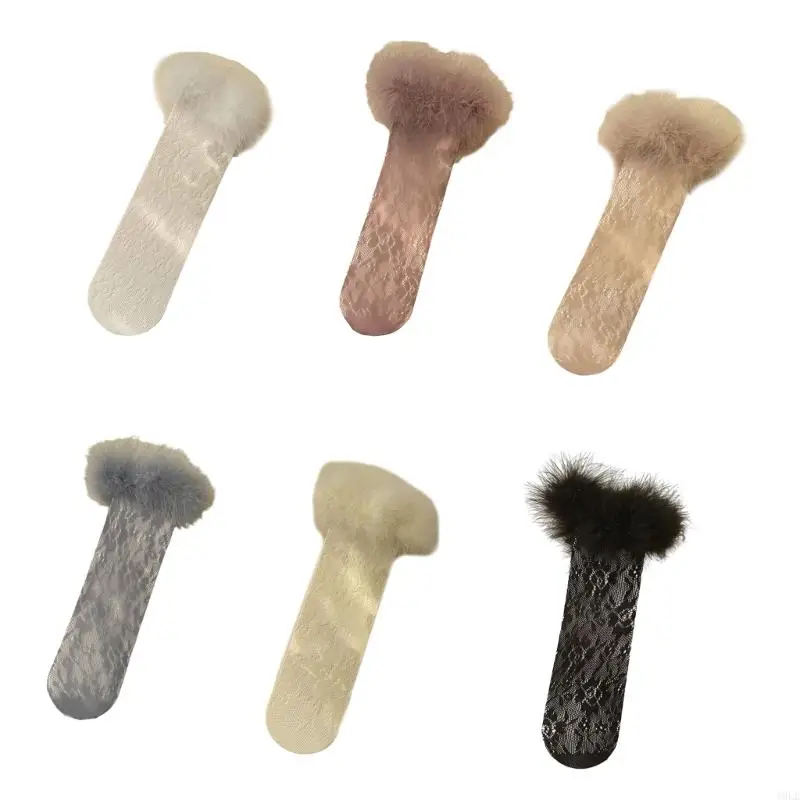 

A9LE Trimmed Socks for Young Princesses Stylish- Little Girls Stocking Socks