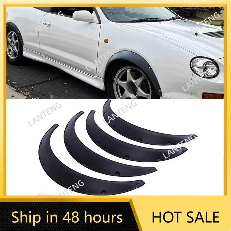 Car Fender Flares Arch Extra Wide Body Flexible Extension Wheel For T0yota Celica GT Overfenders Matte Black Auto Accessories