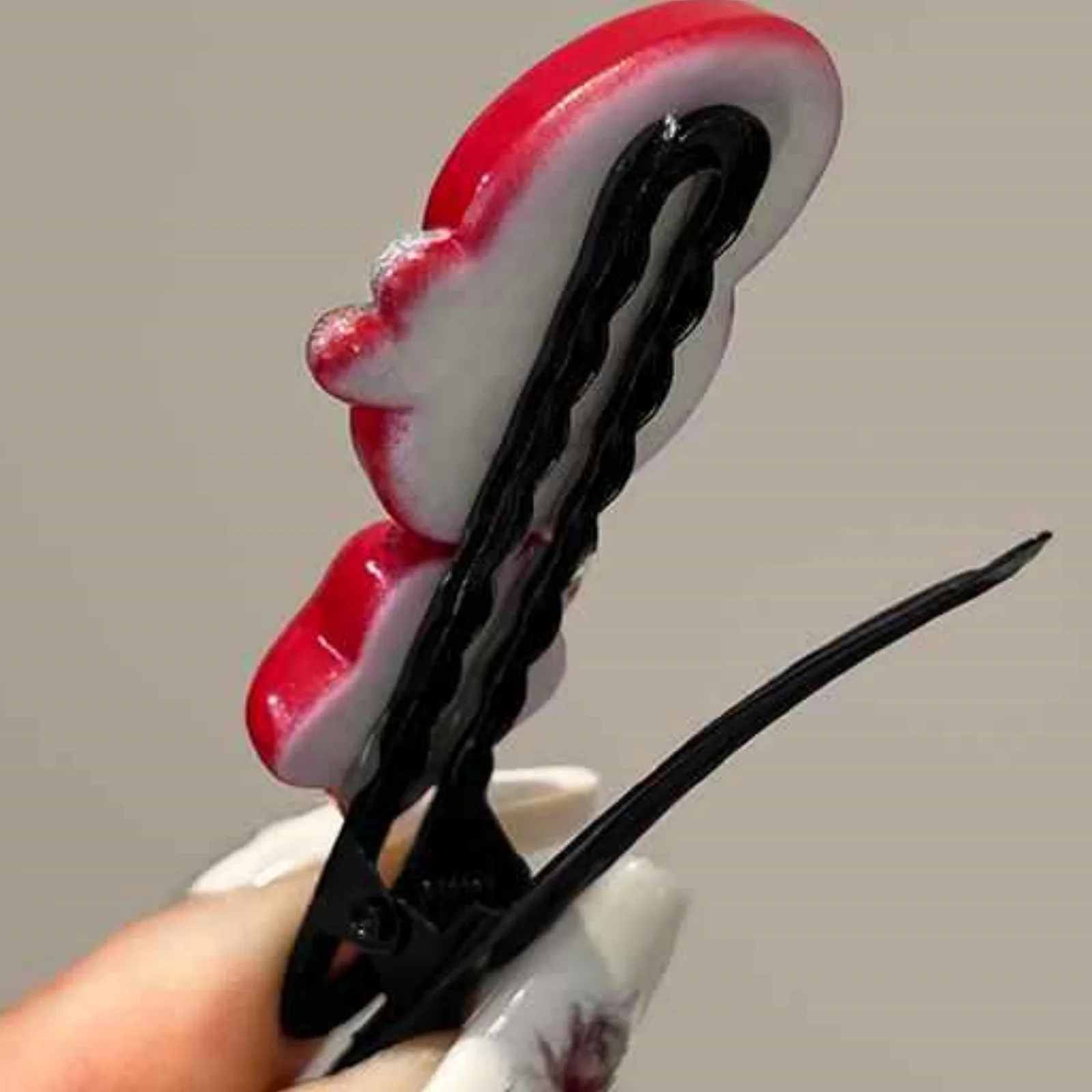 مجموعة مشابك شعر مكونة من 4 قطع من أجهزة التفاح والنجوم، دبابيس شعر لطيفة على شكل فاكهة حمراء، إكسسوارات شعر رائعة للفتيات، ديكور شعر عصري ممتع