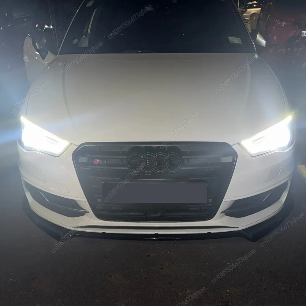 

Car Front Bumper Lip Diffuser Spoiler Splitter Retrofit For Audi A3 S3 8V TFSI TDI S-line 2013-2016 Pre-LCI Black Bodykit Tuning