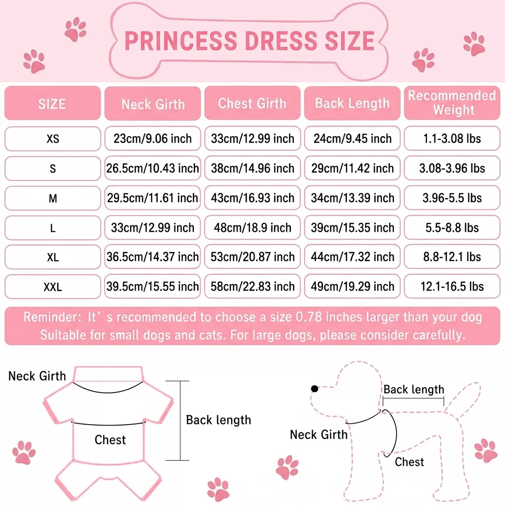 Vestido rosa con falda a cuadros para perros y gatos primavera - imagen 5