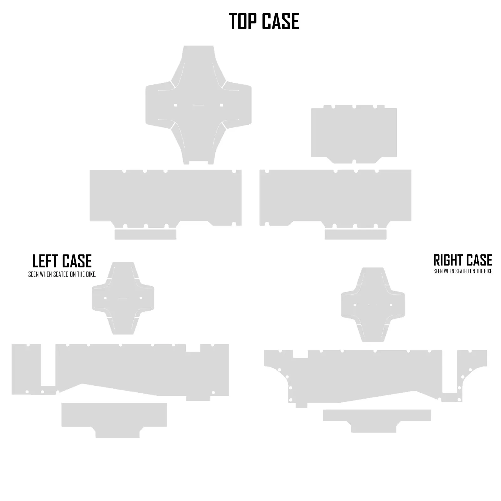 For Ducati Desert X Aluminum Suitcase OEM Case Parts Motorcycle Panniers TPU Anti-scratch Protective Film Fits Desert X TPU PPF