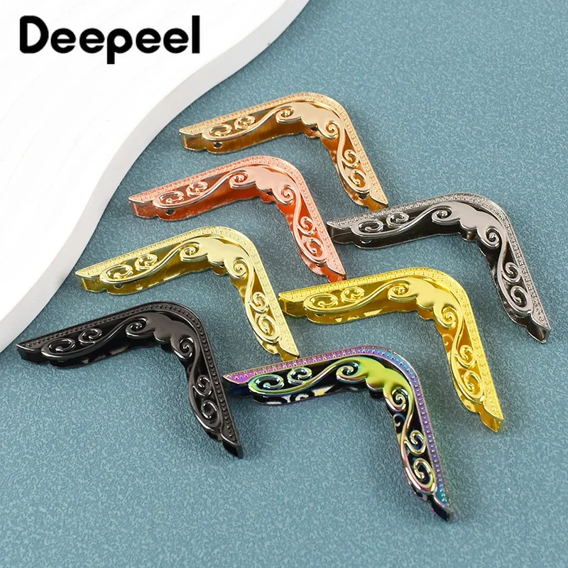 

5/10Pcs Deepeel 47mm Metal Bag Side Protection Hook Buckles Edge Sealing Clasp for Handbag DIY Decoration Hardware Accessories