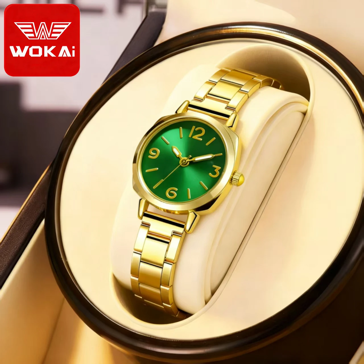 

Fashionable and trendy women's wristwatch, steel strap, thin strap compact women's quartz watch, gift watch