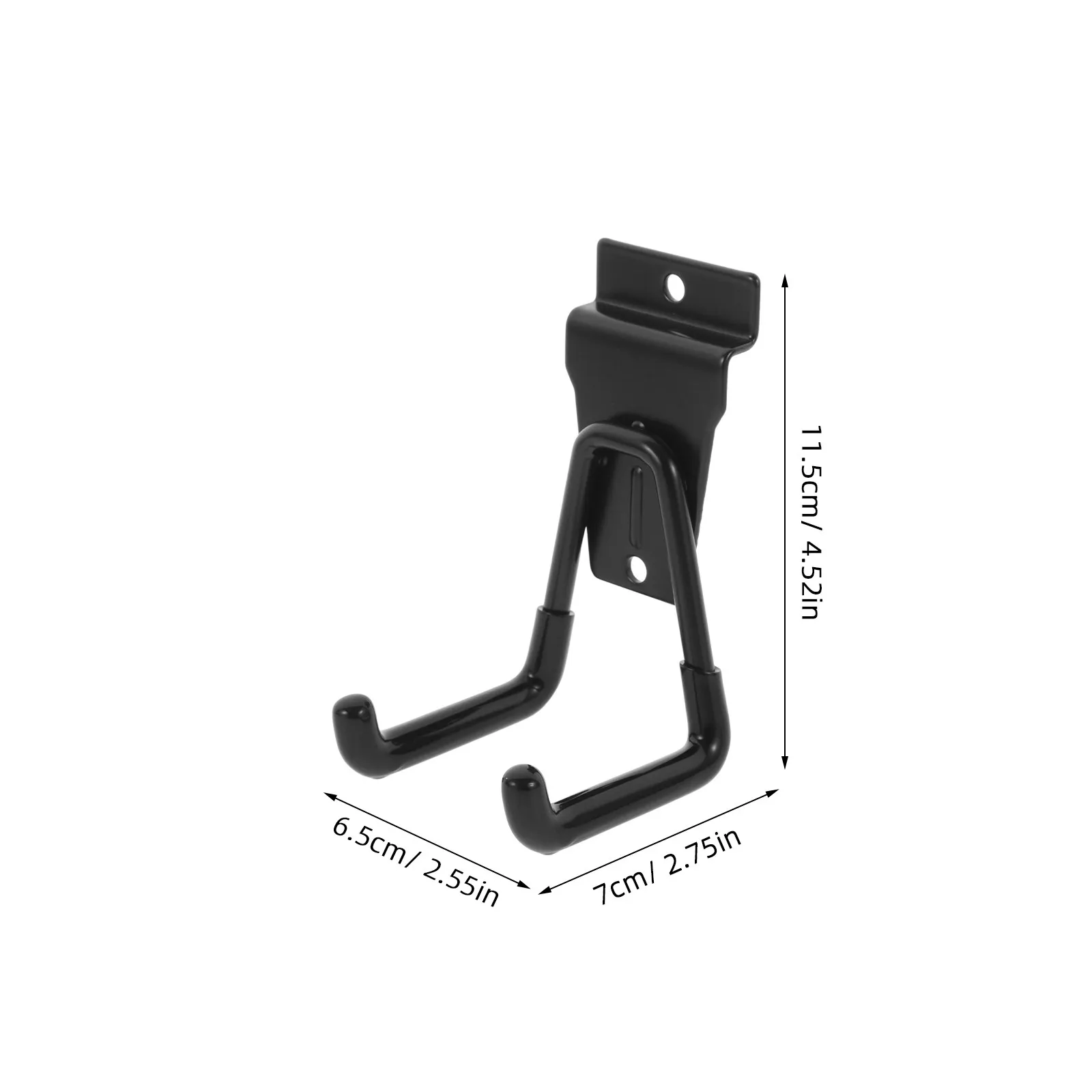 2Pcs Iron PVC Metal Hooks Heavy Duty Storage Hangers for Garage Warehouse Tool Organization Dipping Hook Warehouse Storage Hooks