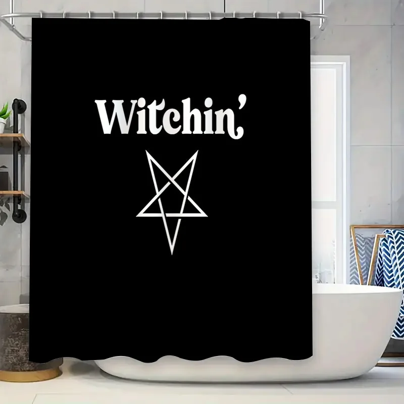 

Gothic Witchy Home Decor Shower Curtain Set Dark Academia Aesthetic Spooky Halloween Bathroom Decor Mystical Wiccan Shower Curta