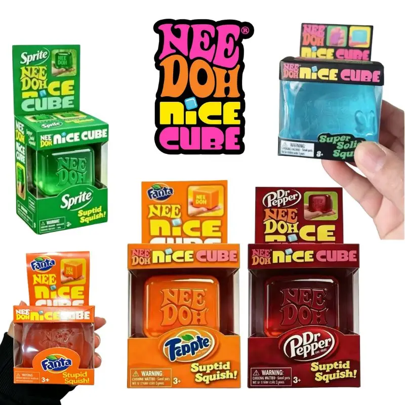 

Super popular Schylling Needoh Nice Cube sensory toy, pinch and pressure reducing cube, squeezable Fidget pressure reducing limi
