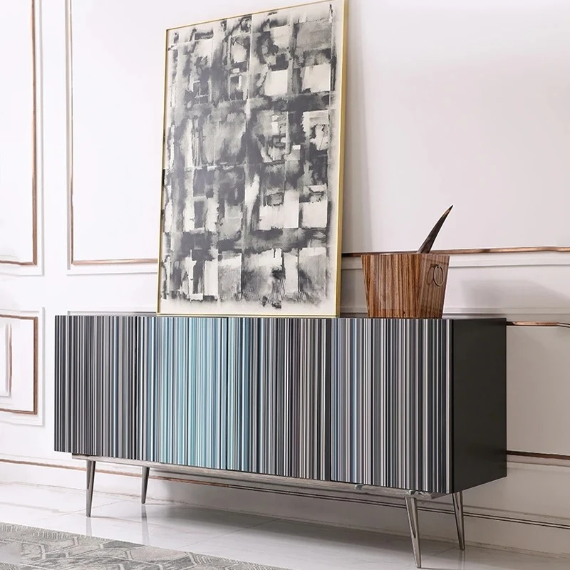 

Легкий роскошный боковой шкаф, современный простой шкафчик для гостиной у стены, креативный