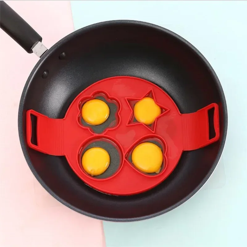 1Pcs Silicone Non Stick Fantastic Egg Pancake Maker Ring Kitchen Baking Omelet Moulds Flip Cooker Egg Ring Mold