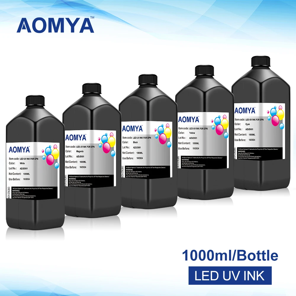 

Aomya UV Ink 1000ml For Epson DX5 DX7 L800 805 L1800 XP600 R290 R330 1390 1430 4800 4880 7800 7880 9800 TX800 Inkjet UV Printer