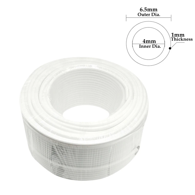 

20M Food Grade 1/4" 3/8" PE Pipe - Superior Quality Soft Tube for Water Purification and Aquarium Reverse Osmosis