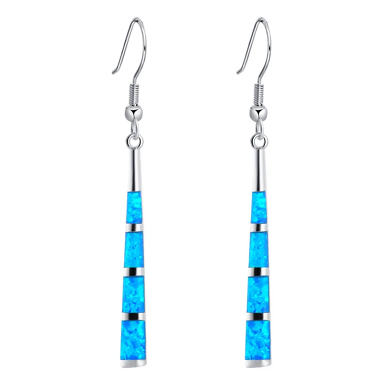 2025 Bohemian Women Earrings Party Girl Gift Fashion Imitation Opal long Drop Earrings for Women Jewelry Accessories