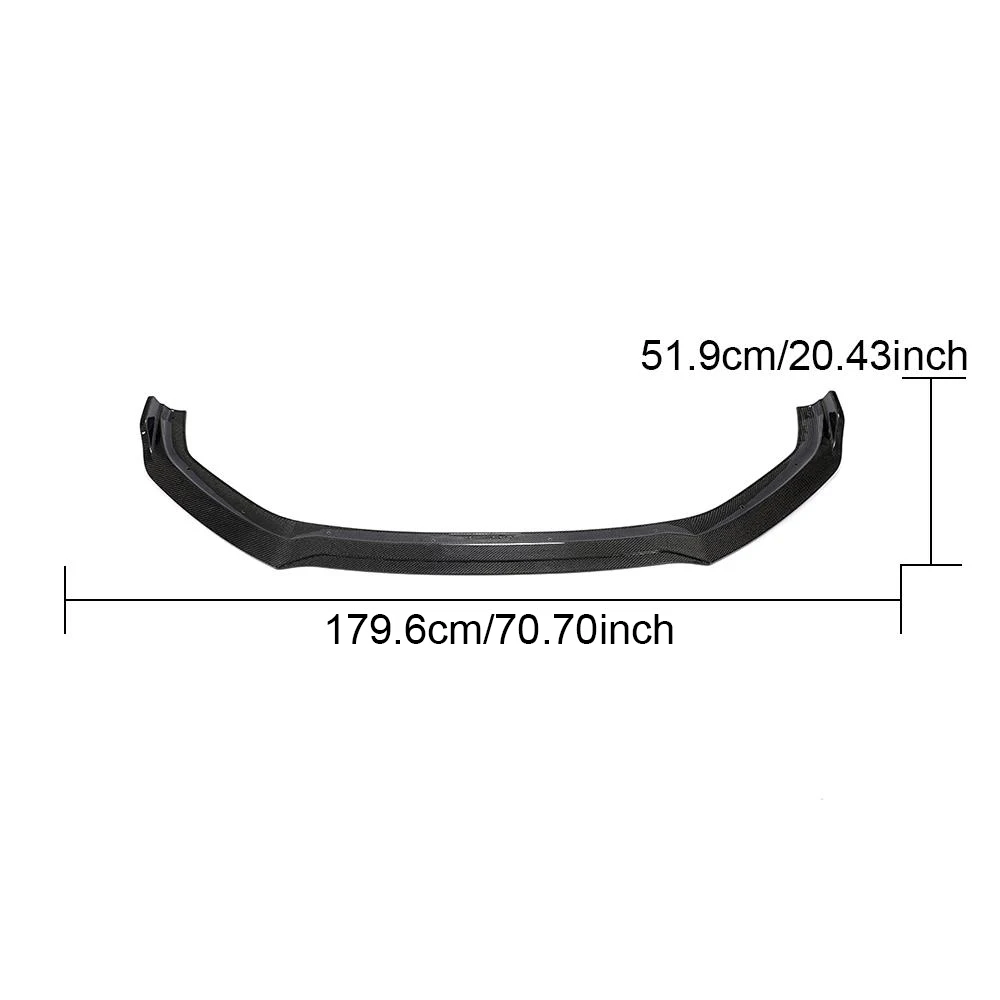 Customized product High Quality Carbon Fiber Front Bumper Lip forAu di A5 S-lineE S5 2-Door 4-Door 2017-2019 Carbon Black