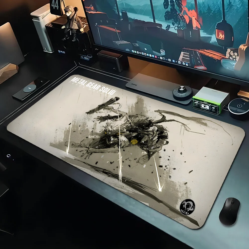 Metal gear sólido mousepad menino almofada de borracha natural