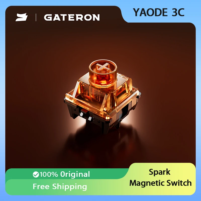 

Магнитный переключатель GATERON Spark, триггеры с разделенной структурой, стабильный двойной герметичный звуковой переключатель HIFI, аксессуар для механической клавиатуры на заказ