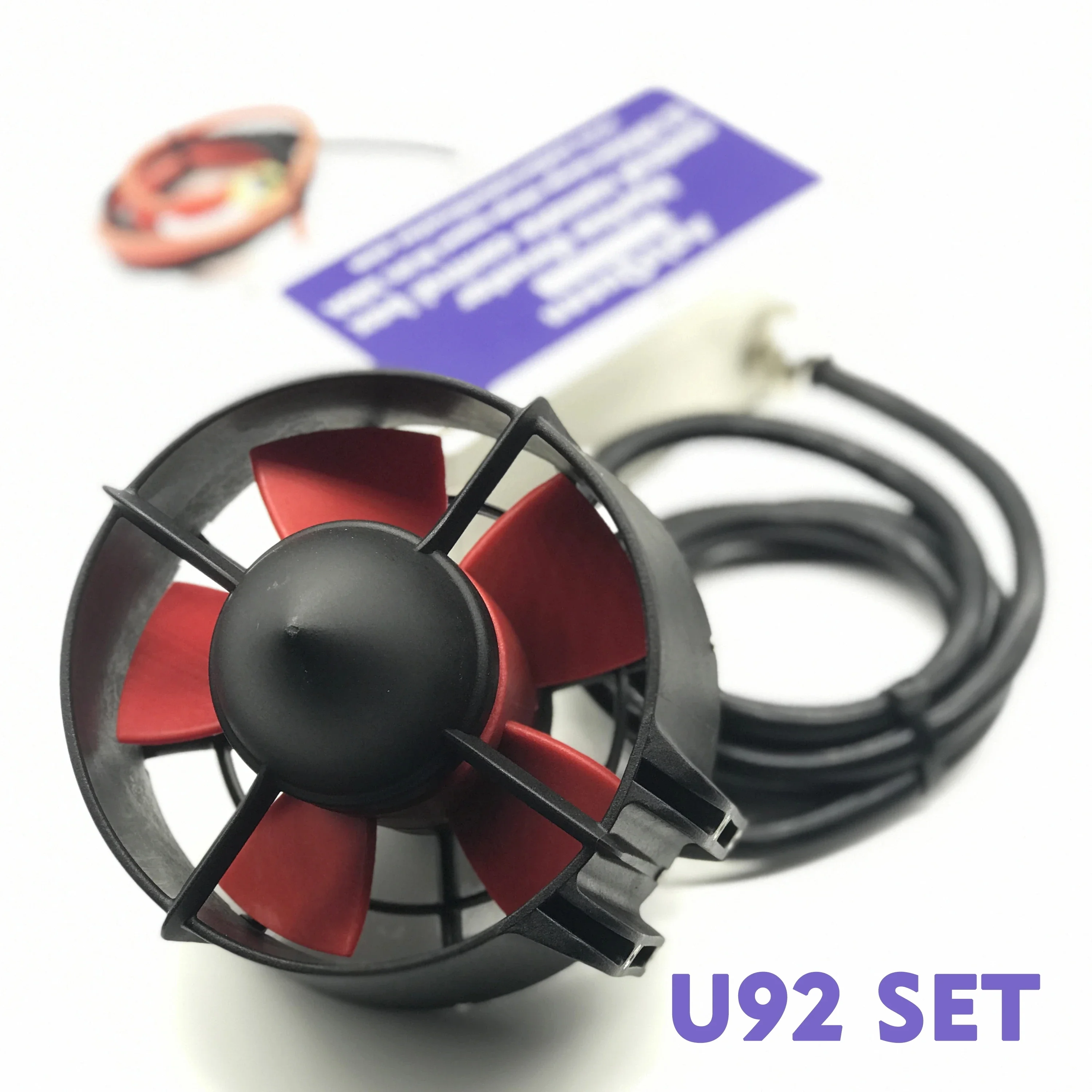 ApisQueen 1set 24V U92 Set Underwater Thruster With Waterproof Remote Control For Kayaks Inflatable Boats Paddle Boards etc