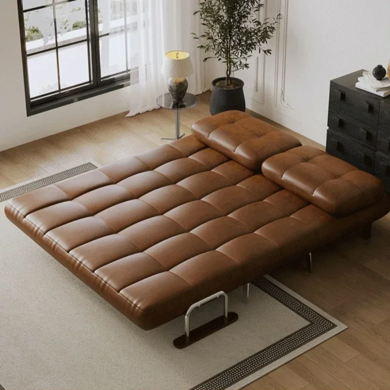 Sofa bed foldable integrated dual-purpose medieval 2026 new small apartment living room balcony single double telescopic bed